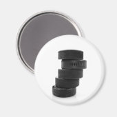 Eishockeypucks.. Magnet (Vorderseite/Rückseite)