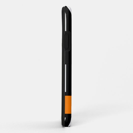 Eishockeyreferent Zebra Stripe Personalisiert Case-Mate iPhone Hülle (Hinten/Rechts)