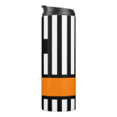 Eishockeyreferent Zebra Stripe Thermal Tumbler Thermosbecher (Nach rechts gedreht)