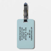 Eishockeyrosa gestörte Stylesgrafik Gepäckanhänger (Rückseite vertikal)