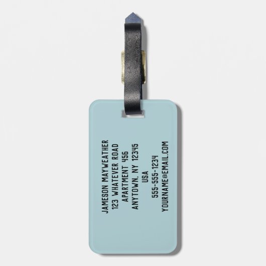 Eishockeyrosa gestörte Stylesgrafik Gepäckanhänger (Rückseite vertikal)