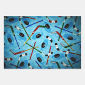 Eishockeysammlung Geschenkpapier Set (Vorderseite)