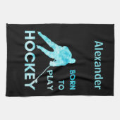 Eishockeyschaufel Absorptionstuch geboren, blau zu Geschirrtuch (Horizontal)