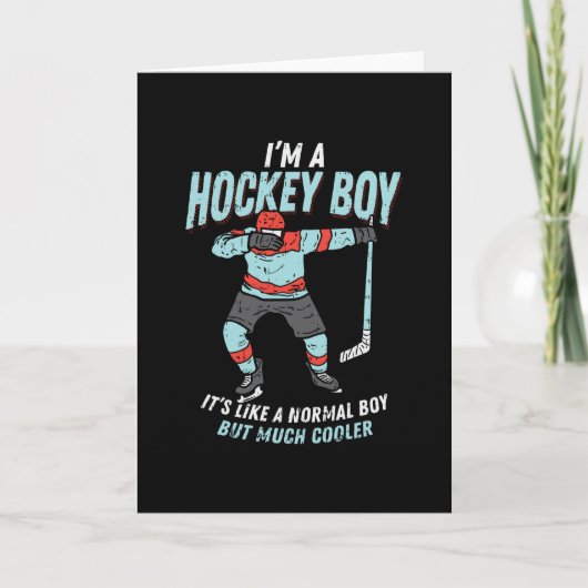 Eishockeyschläger-Geschenk Karte (Vorderseite)