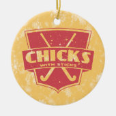 Eishockeyschläger Keramikornament (Vorne)