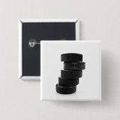Eishockeyschläger... Knopf Button (Vorne & Hinten)