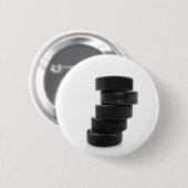 Eishockeyschläger... Knopf Button (Vorne & Hinten)