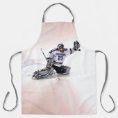 Eishockeyschläger mit Zeichnend Namen Schürze (Vorderseite)