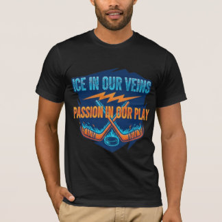 Eishockeyschläger & Puck: Motivationszitat T-Shirt