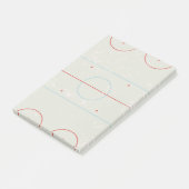 Eishockeyschläger Rink gestört Style Grafik Post-it Klebezettel (angewinkelt)