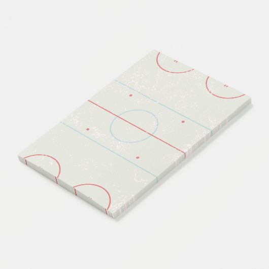 Eishockeyschläger Rink gestört Style Grafik Post-it Klebezettel (angewinkelt)