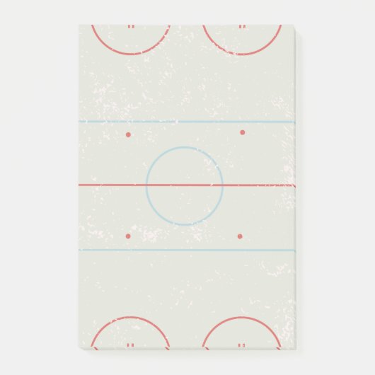 Eishockeyschläger Rink gestört Style Grafik Post-it Klebezettel (Vorderseite)