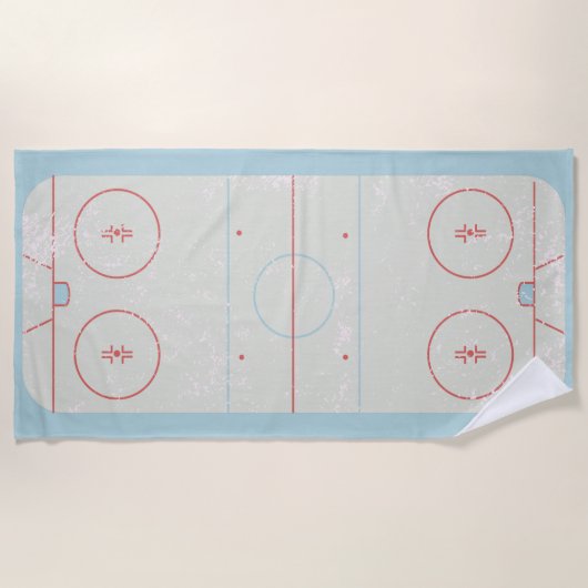 Eishockeyschläger Rink gestört Style Grafik Strandtuch (Vorderseite)