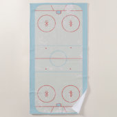 Eishockeyschläger Rink gestört Style Grafik Strandtuch (Vorderseite)