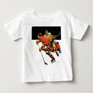 Eishockeyspiel Baby T-shirt