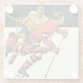 Eishockeyspiel Glasuntersetzer (Rückseite)