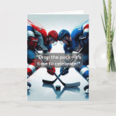 Eishockeyspiel Karte (Vorderseite)