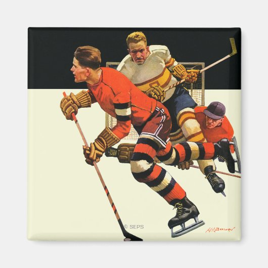Eishockeyspiel Magnet (Vorne)