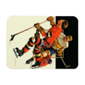 Eishockeyspiel Magnet (Horizontal)