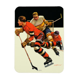 Eishockeyspiel Magnet