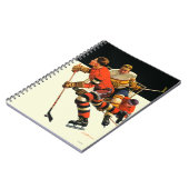 Eishockeyspiel Notizblock (Linke Seite)