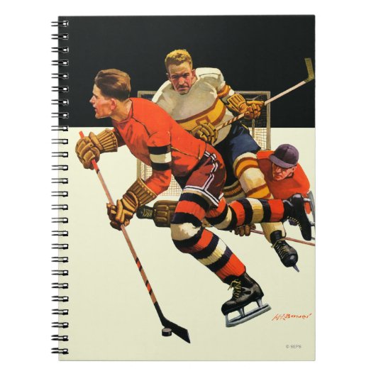 Eishockeyspiel Notizblock (Vorderseite)
