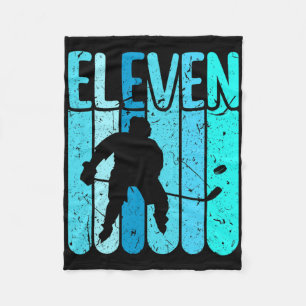 Eishockeyspieler 11. Geburtstag Jungen Eishockey Fleecedecke