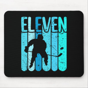 Eishockeyspieler 11. Geburtstag Jungen Eishockey Mousepad