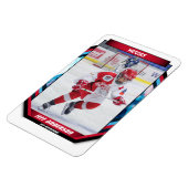 Eishockeyspieler behalten Coole Red Custom Magnet (Linke Seite)