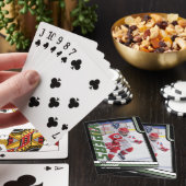 Eishockeyspieler behalten die Dynamik des Green Spielkarten (In Situ)