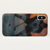 Eishockeyspieler bei Sunset Case-Mate iPhone Hülle (Rückseite (Horizontal))