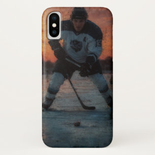 Eishockeyspieler bei Sunset Case-Mate iPhone Hülle