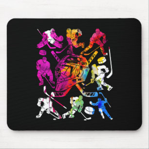 Eishockeyspieler Cool Eishockey Mousepad