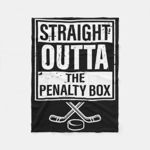 Eishockeyspieler direkt aus der Strafbank  Fleecedecke