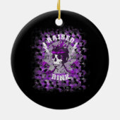 Eishockeyspieler direkt über der Strafe Keramik Ornament (Hinten)