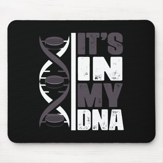 Eishockeyspieler-DNA Mousepad (Vorne)
