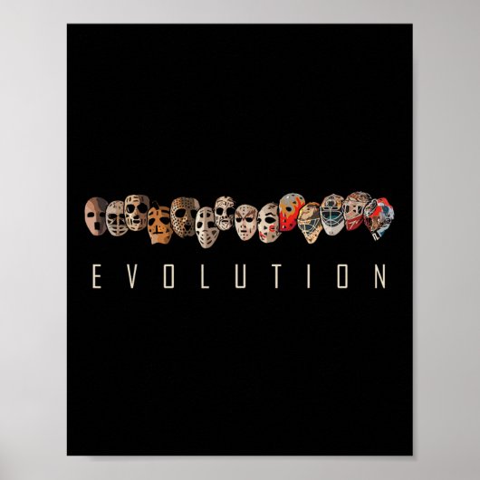 Eishockeyspieler-Erbe Evolution des Hockey Goa Poster (Vorne)