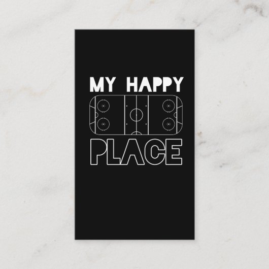 Eishockeyspieler Goalie Center Verteidigung Field Visitenkarte (Vorderseite)