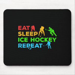 Eishockeyspieler I Esse Schlafe Eishockey Wiederho Mousepad