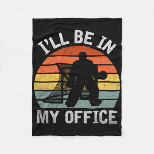 Eishockeyspieler Ich werde in meinem Büro sein Jug Fleecedecke