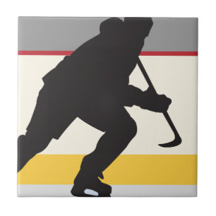 Eishockeyspieler in Bewegung Fliese