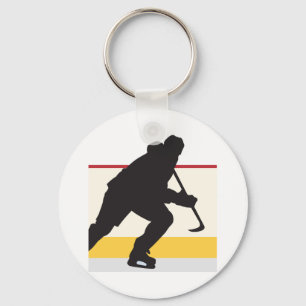 Eishockeyspieler in Bewegung Schlüsselanhänger