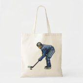 Eishockeyspieler in blauer Uniform Tragetasche (Vorne)