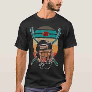 Eishockeyspieler-Motiv-Eishockey-Fan T-Shirt