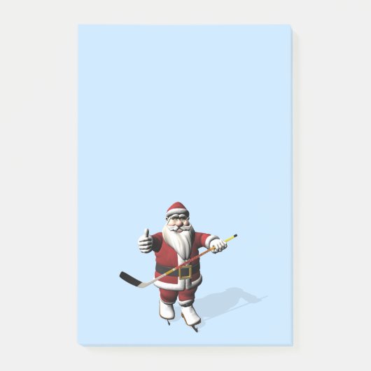 Eishockeyspieler Post-it Klebezettel (Vorderseite)