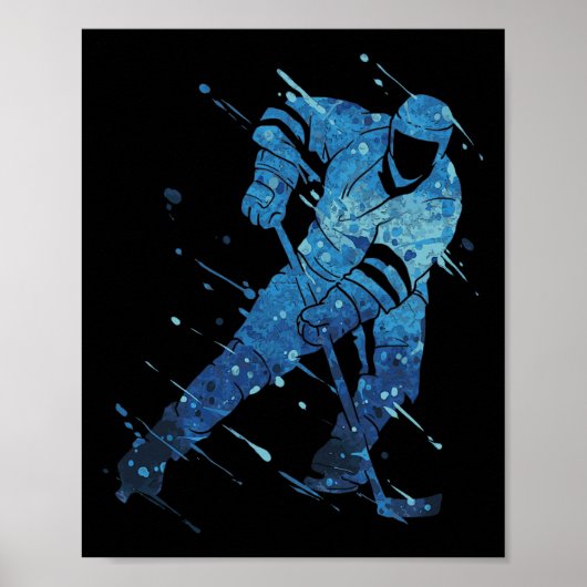 Eishockeyspieler poster (Vorne)