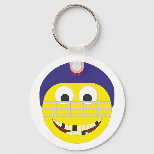 Eishockeyspieler Schlüsselanhänger (Vorderseite)