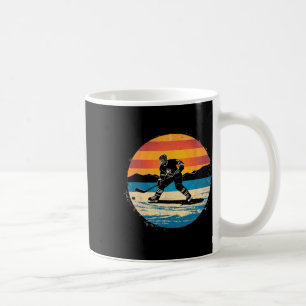 Eishockeyspieler-Sonnenuntergang-Kunst für Männer  Kaffeetasse