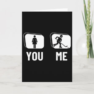 Eishockeyspieler stolz lustig Frauen Eishockey  Karte