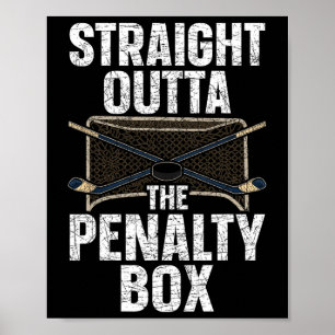 Eishockeyspieler Straight Outta The Strafbank I Poster